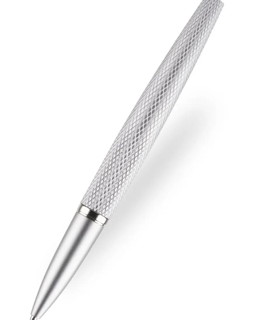 Diplomat Viper Silver Guilloche Rollerball Pen