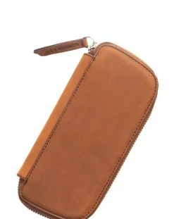 Endless Companion Leather Adjustable 3 Pen Pouch – Brown