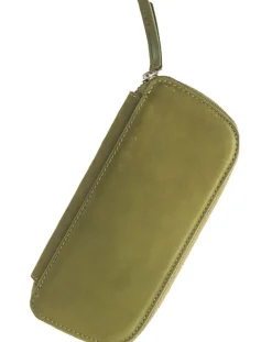 Endless Companion Leather Adjustable 3 Pen Pouch – Green