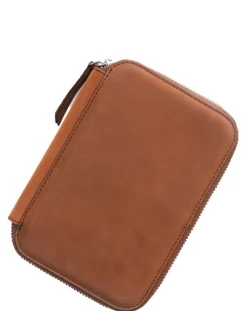 Endless Companion Leather Adjustable 5 Pen Pouch – Brown