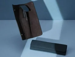 Endless Companion Leather 1 Pen Pouch - Blue