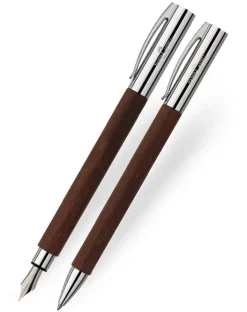 Faber-Castell Ambition Pearwood Ballpoint & Fountain Pen Set
