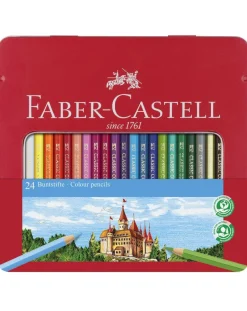 Faber-Castell 24 Classic Hexagonal Colour Pencil Tin