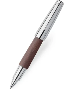 Faber-Castell Emotion Dark Brown Wood Rollerball Pen
