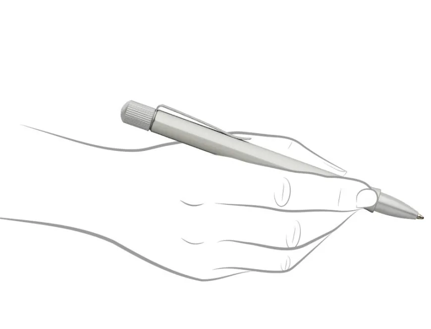 Faber-Castell Hexo Matt Silver Ballpoint Pen
