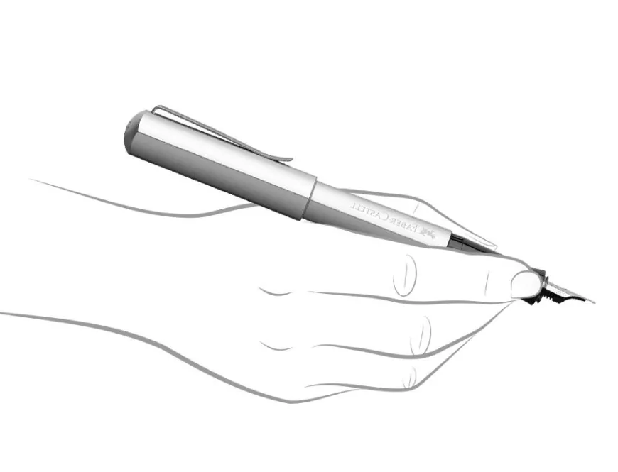 Faber-Castell Hexo Silver Fountain Pen