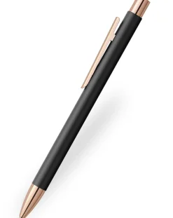 Faber-Castell Neo Slim Black Rose Gold Trim Ballpoint Pen