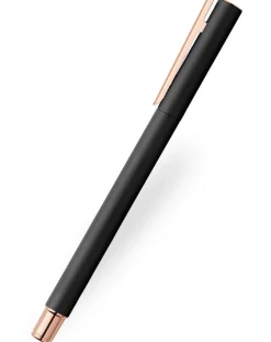Faber-Castell Neo Slim Black Rose Gold Trim Rollerball Pen