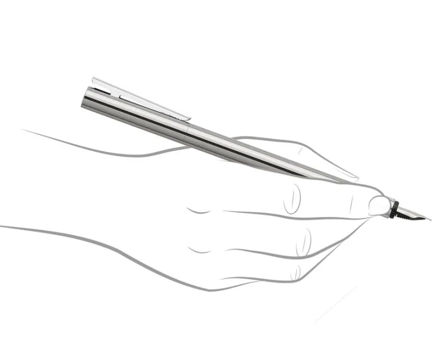 Faber-Castell Neo Slim Polished Steel Fountain Pen