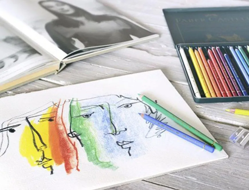 Faber-Castell 12 Polychromos Artists Colour Pencil Tin