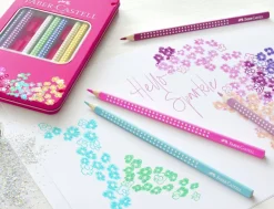 Faber-Castell Sparkle 12 Colour Pencil Tin