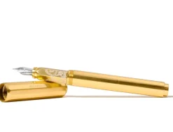 Ferris Wheel Press Carousel Plaited Gold Tress Fountain Pen