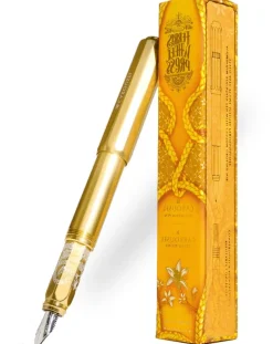 Ferris Wheel Press Carousel Plaited Gold Tress Fountain Pen