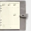 Filofax A5 Diary Refill Multilanguage - Week on Two Pages with appointments 2026 - Cotton Cream