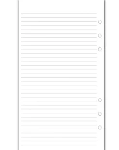 Filofax A5 Refill - White Ruled Notepaper