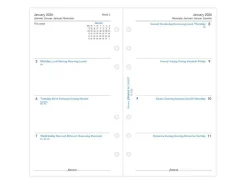 Filofax Personal Diary Refill Multilanguage - Week on Two Pages 2026 - White