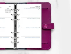 Filofax Personal Diary Refill Multilanguage - Week on Two Pages 2026 - White