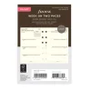 Filofax Pocket Diary Refill Multilanguage Week on Two Pages 2026 - Cotton Cream