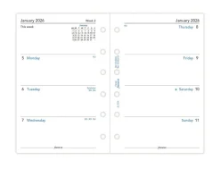 Filofax Pocket Diary Refill - Week on Two Pages 2026