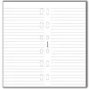 Filofax Pocket Refill - White Ruled Notepaper