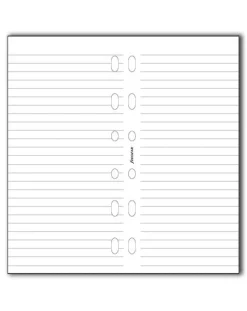 Filofax Pocket Refill - White Ruled Notepaper