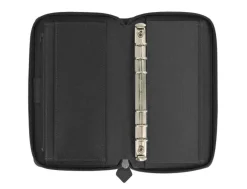 Filofax Saffiano Compact Zip Organiser - Black