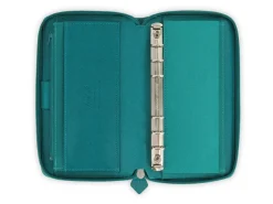 Filofax Saffiano Compact Zip Organiser - Aquamarine