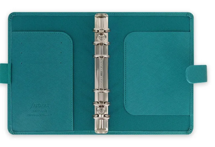 Filofax Saffiano Personal Organiser - Aquamarine