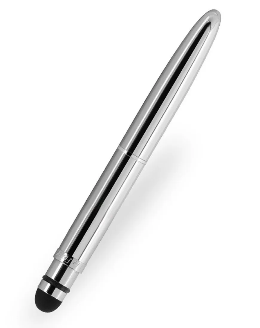 Fisher Space Capacitive Ballpoint Pen with Stylus Grip - Chrome