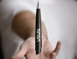 Fisher Space Eclipse Black with Silver NASA logo Ballpoint Pen