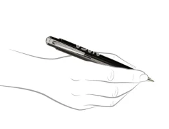 Fisher Space Eclipse Black with Silver NASA logo Ballpoint Pen