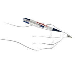 Fisher Space Eclipse White & Blue with NASA logo Ballpoint Pen