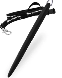 Fisher Space Matt Black Bullet Pen with Black Lanyard