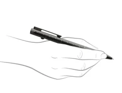 Fisher Space Measure Twice Tactical Bolt-Action Pen with Glass Breaker Tip