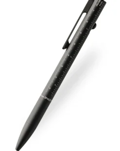 Fisher Space Measure Twice Tactical Bolt-Action Pen with Glass Breaker Tip