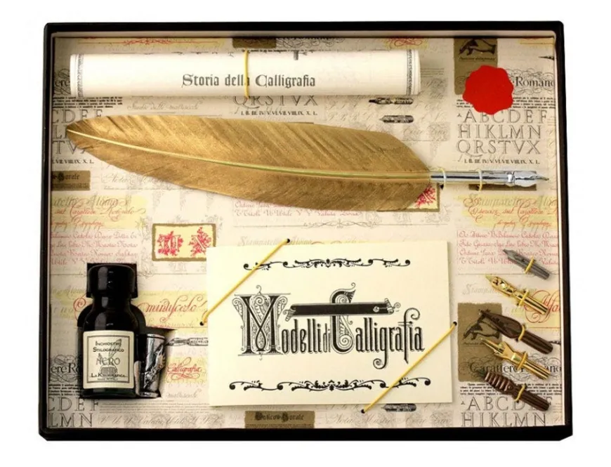 Gold Calligraphy Set
