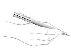Graf von Faber-Castell Guilloche Rhodium Rollerball Pen