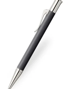 Graf von Faber-Castell Guilloche Black Cisele Ballpoint Pen