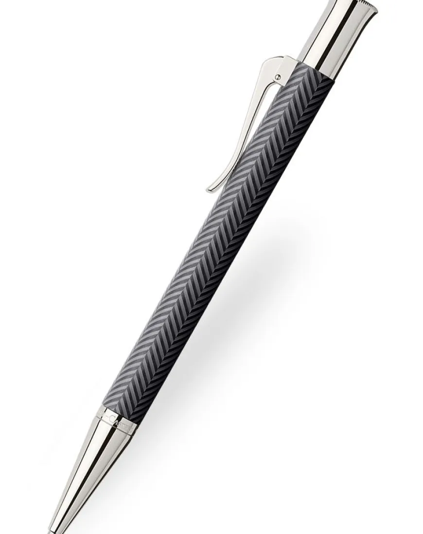 Graf von Faber-Castell Guilloche Black Cisele Ballpoint Pen