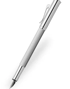 Graf von Faber-Castell Guilloche Rhodium Fountain Pen