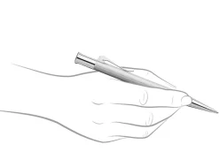 Graf von Faber-Castell Guilloche Rhodium Ballpoint Pen