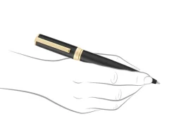 Hugo Boss Arche Double B Black & Gold Ballpoint Pen