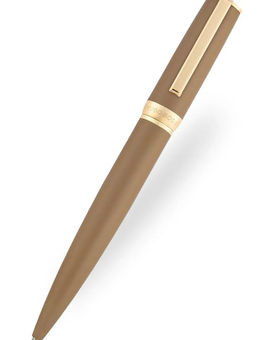 Hugo Boss Arche Double B Camel Ballpoint Pen