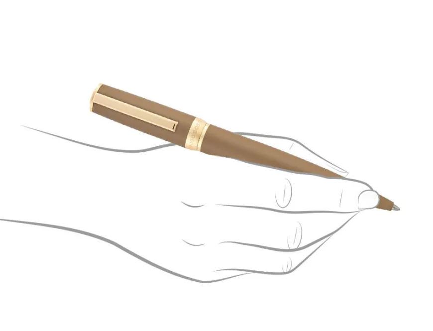 Hugo Boss Arche Double B Camel Ballpoint Pen