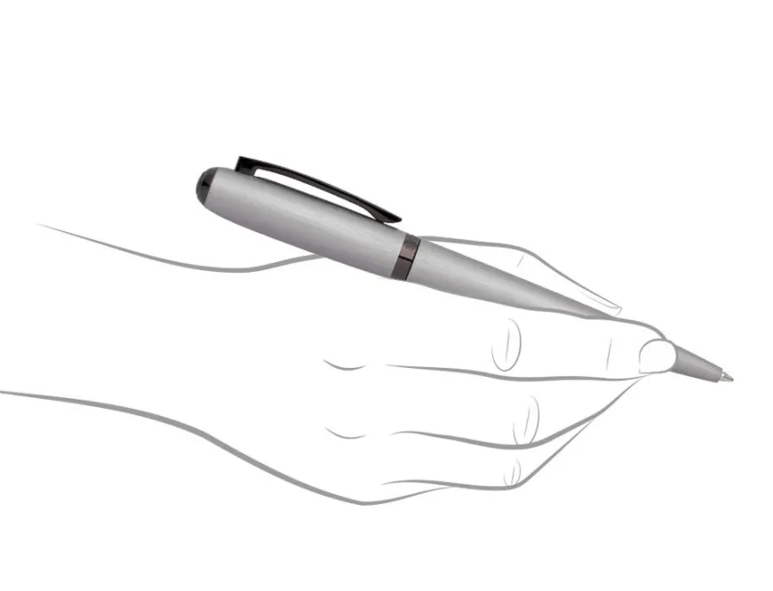 Hugo Boss Contour Brushed Chrome Ballpoint Pen
