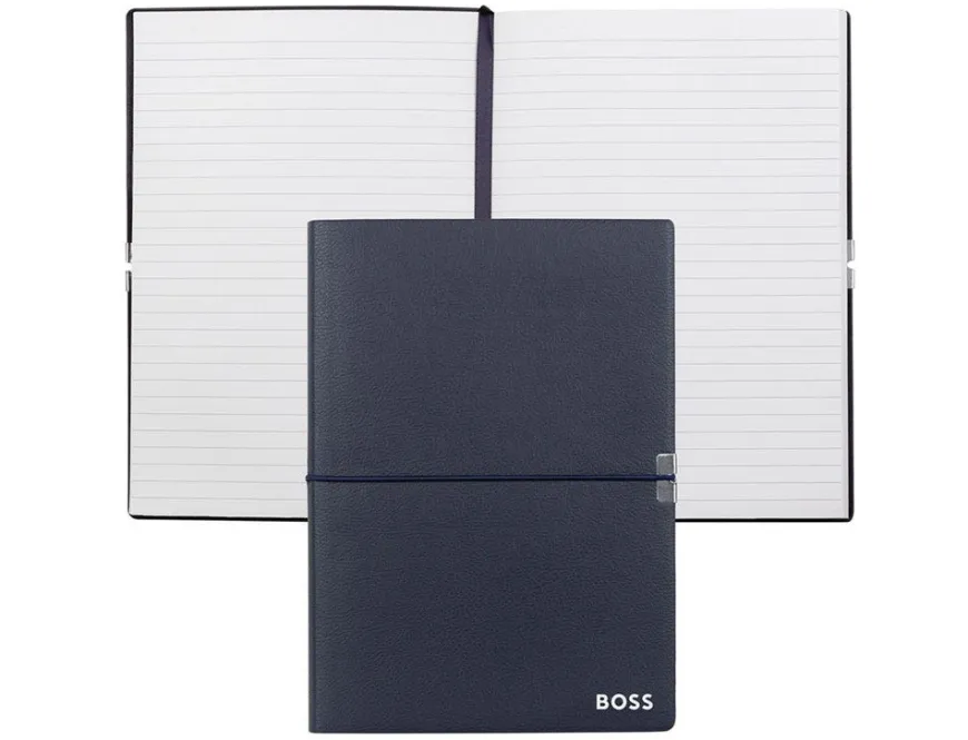 Hugo Boss Elegance Storyline Navy A5 Notebook