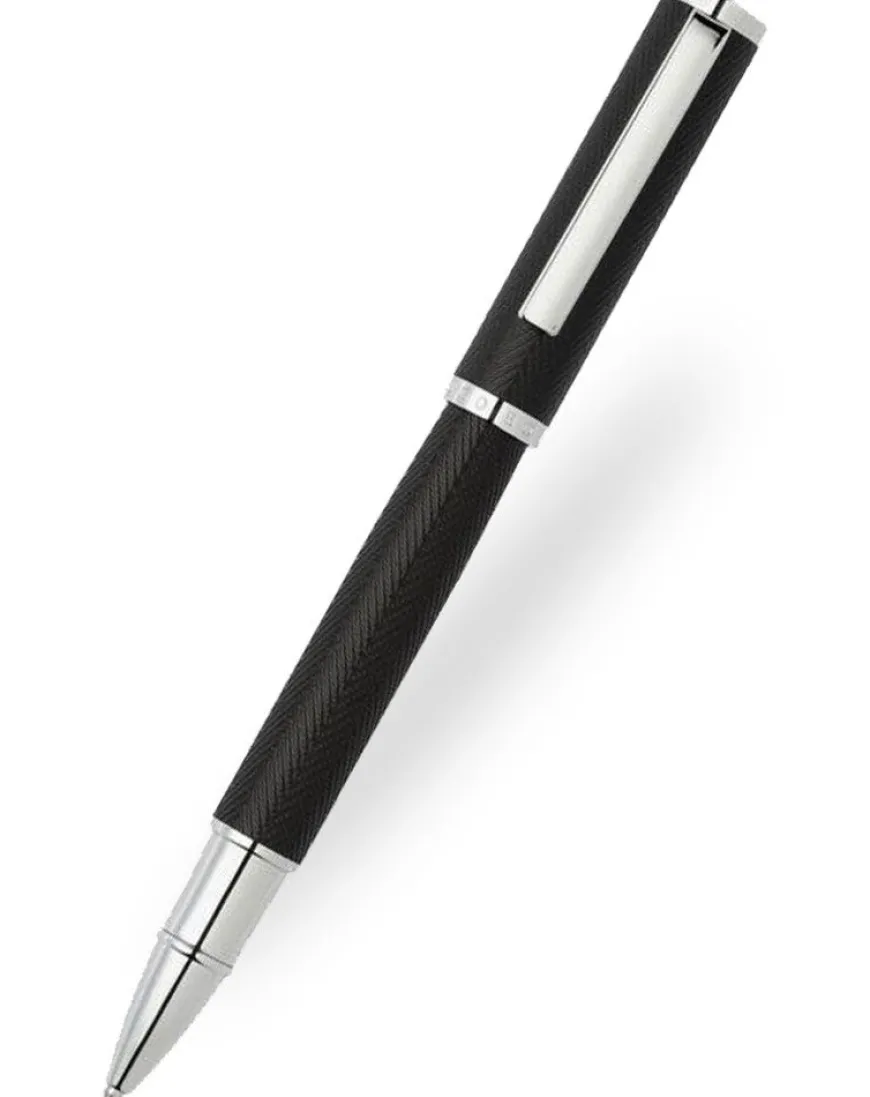 Hugo Boss Formation Herringbone Chrome Rollerball Pen