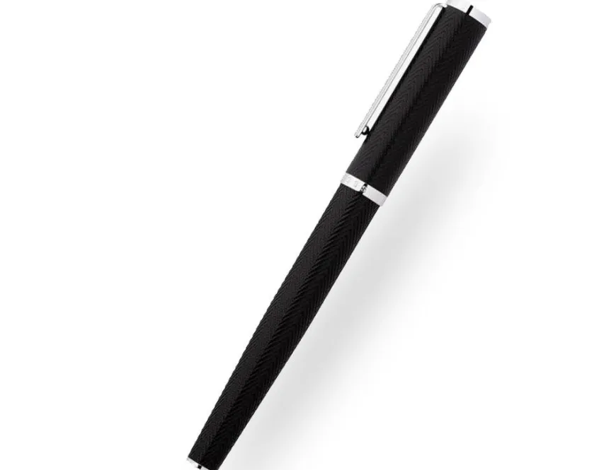 Hugo Boss Formation Herringbone Chrome Rollerball Pen