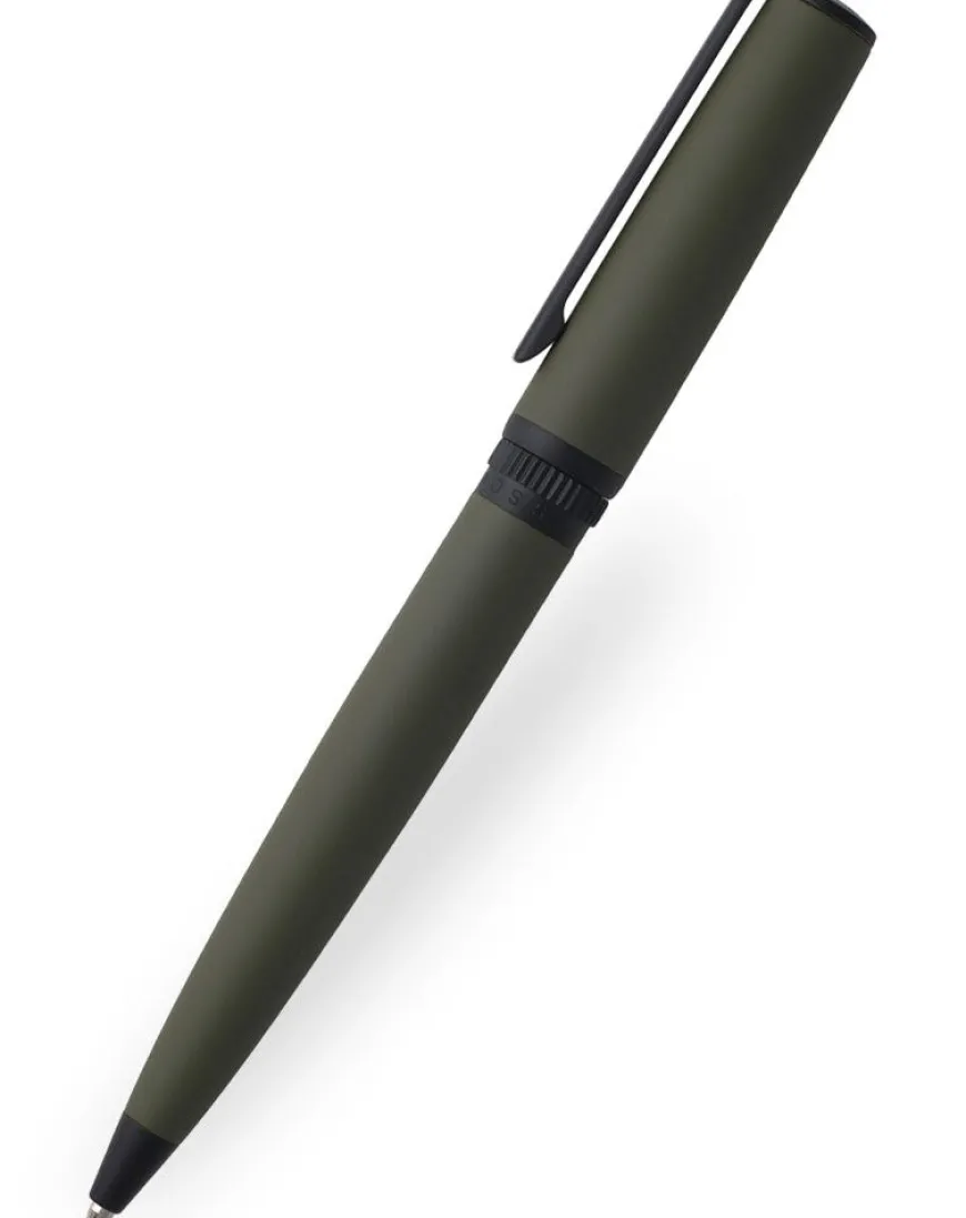 Hugo Boss Gear Matrix Khaki Ballpoint Pen