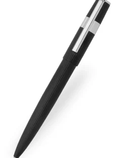 Hugo Boss Gear Pinstripe Black Ballpoint Pen